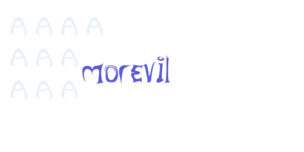 morevil font free