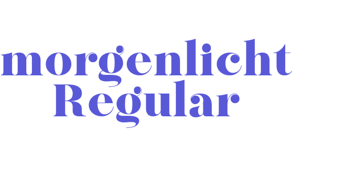 morgenlicht Regular Font Download