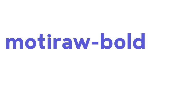 motiraw-bold Font Download