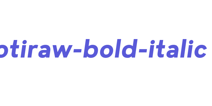 motiraw-bold-italic Font Download