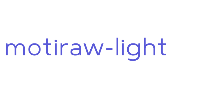 motiraw-light Font Download