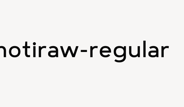 motiraw-regular Font