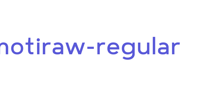 motiraw-regular Font Download