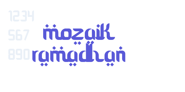 mozaik ramadhan font free