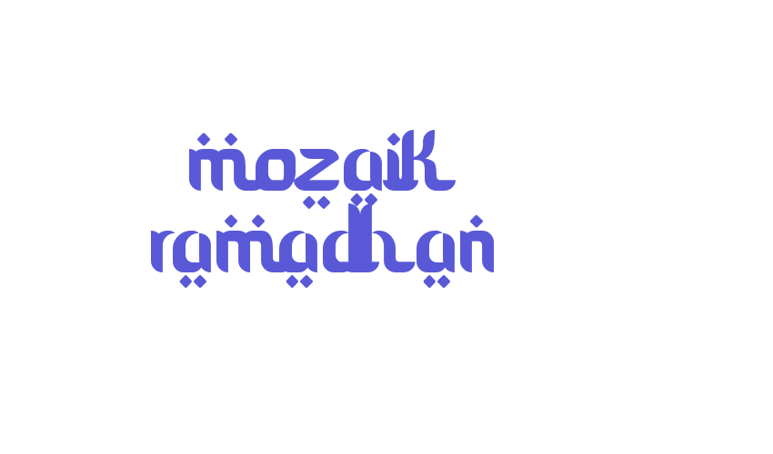 mozaik ramadhan Font Download