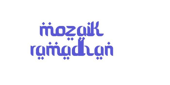 mozaik ramadhan Font Download