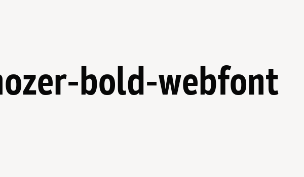 mozer-bold-webfont Font