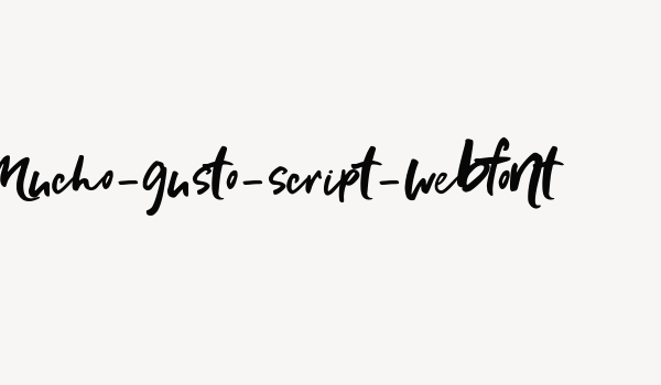 mucho-gusto-script-webfont Font