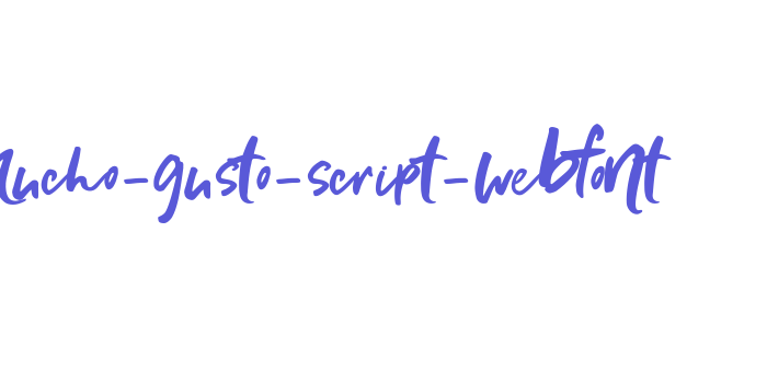 mucho-gusto-script-webfont Font