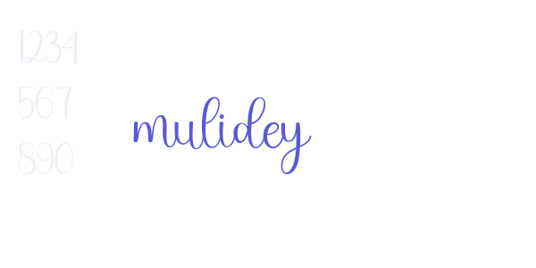 mulidey font free