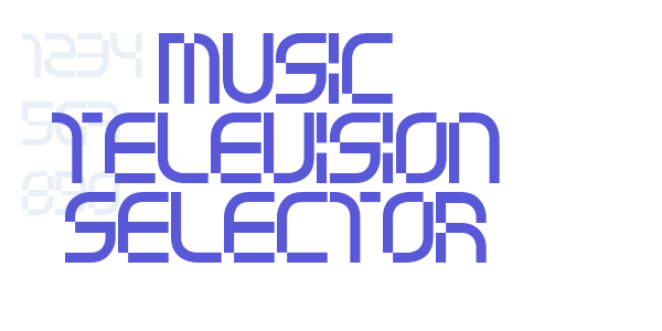 music television selector font free