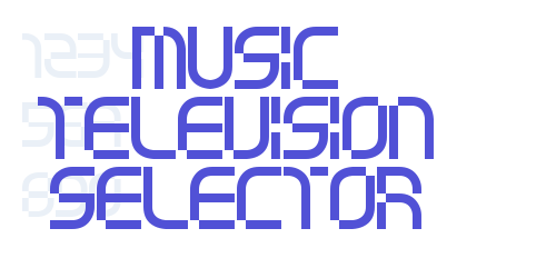music television selector-font-download