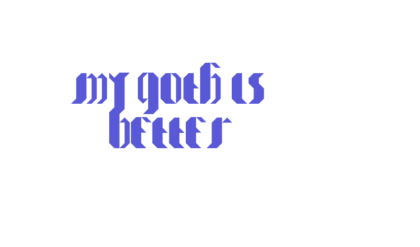 my_goth_is better Font Download