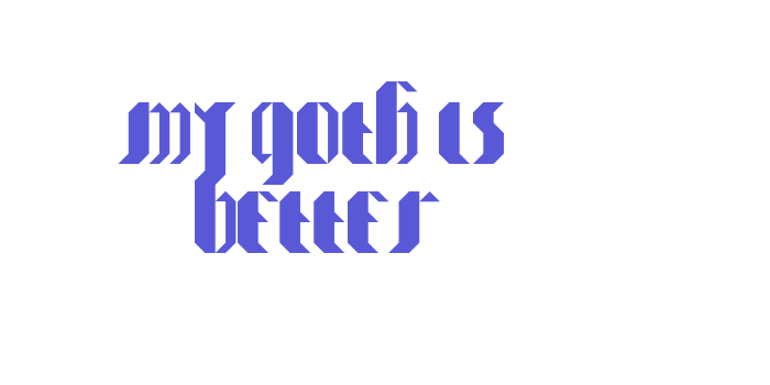 my_goth_is better Font Download