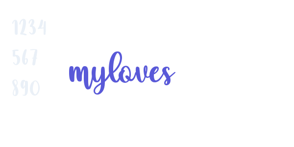 myloves font free