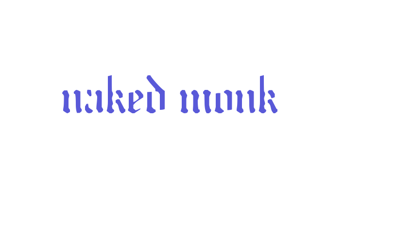 naked monk Font