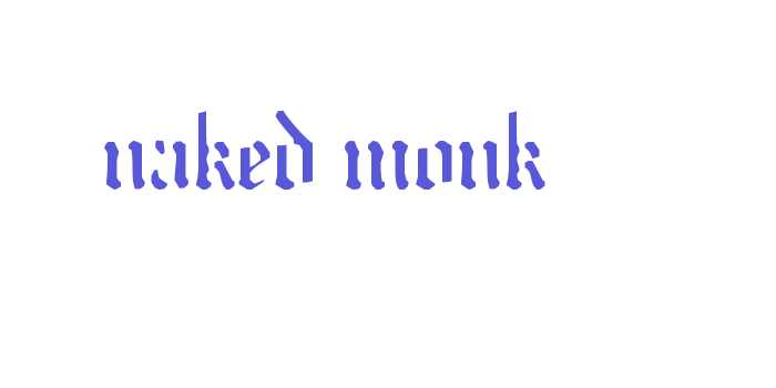 naked monk Font Download