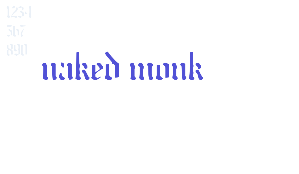 naked monk-font-download