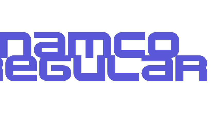 namco regular Font