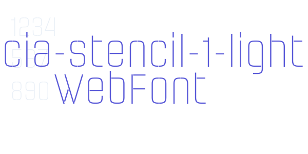 necia-stencil-1-light WebFont font