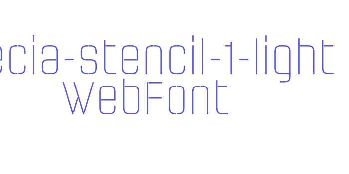 necia-stencil-1-light WebFont Font Download