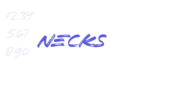 necks font free