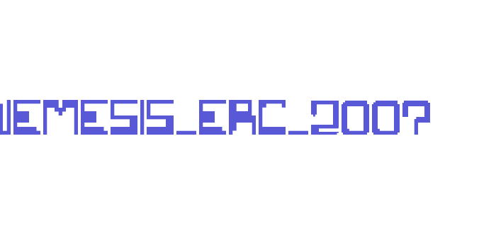 nemesis_erc_2007 Font Download