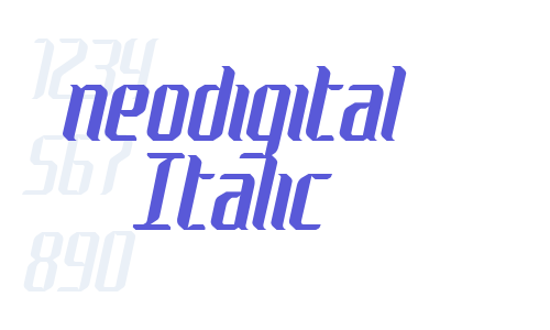 neodigital Italic Font