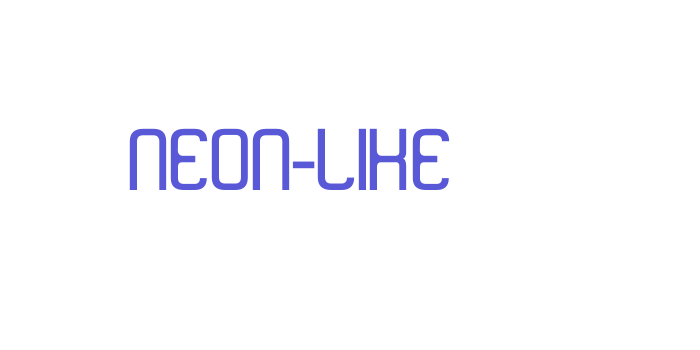 neon-like Font Download