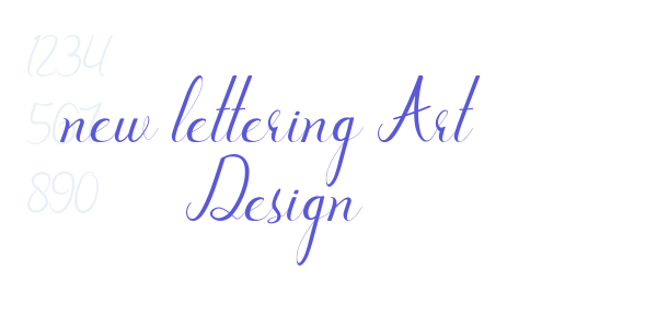 new lettering Art Design font free