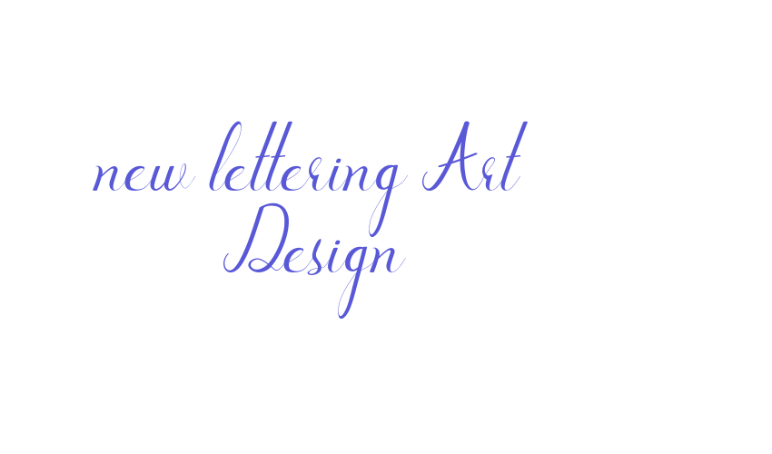 new lettering Art Design Font Download