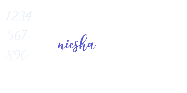 niesha font free