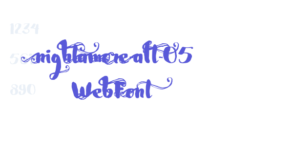 nightamore-alt-05 WebFont font free