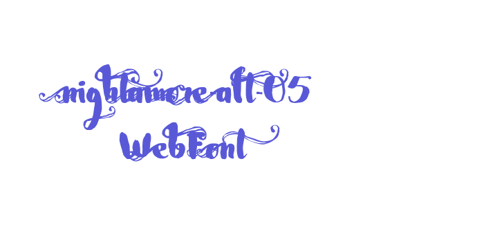 nightamore-alt-05 WebFont Font Download