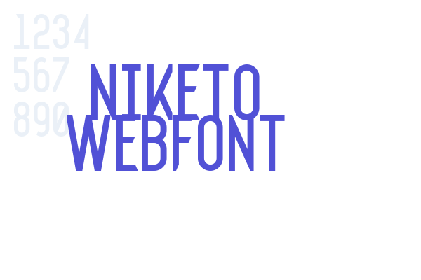 niketo WebFont Font Download