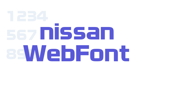 nissan WebFont font