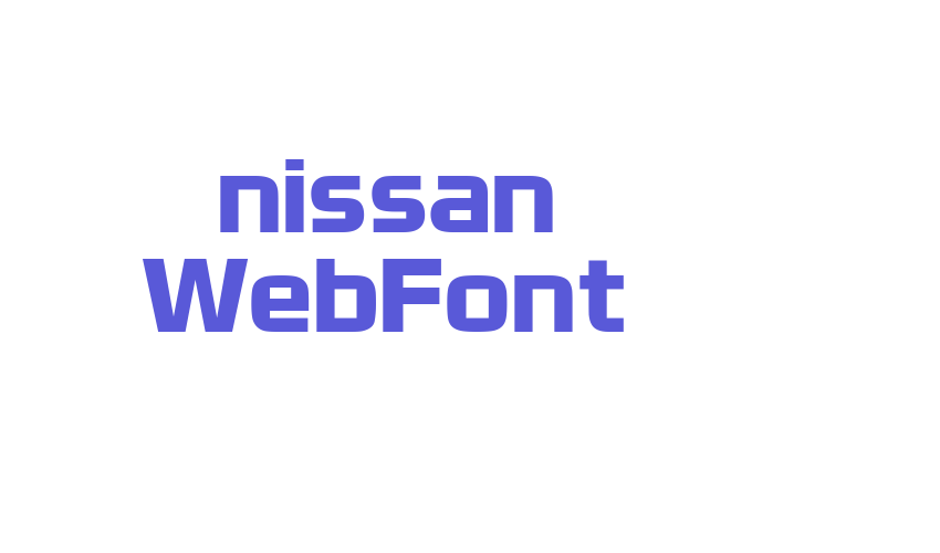 nissan WebFont Font