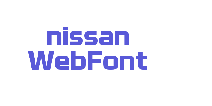 nissan WebFont Font Download