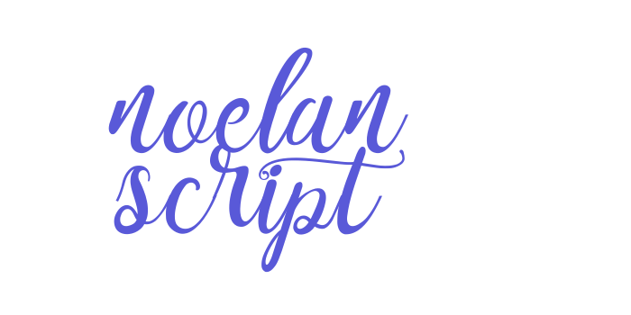 noelan script Font