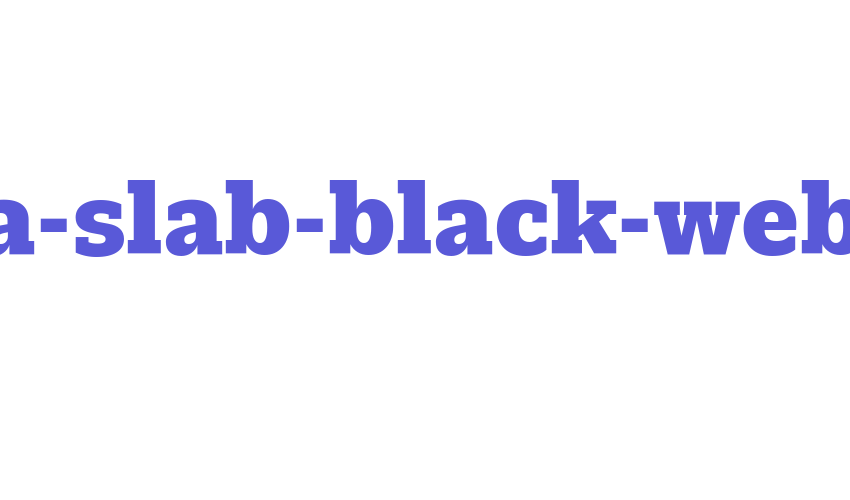 nomada-slab-black-webfont Font Download