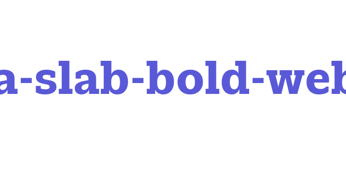 nomada-slab-bold-webfont Font Download