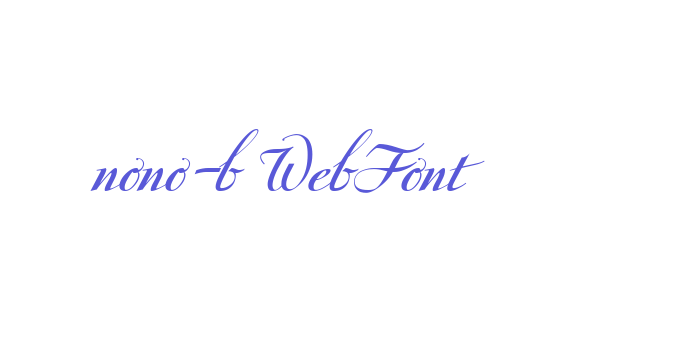 nono-b WebFont Font Download