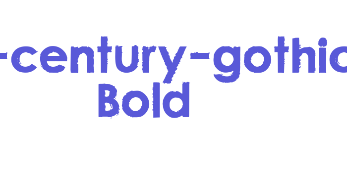 nu-century-gothic Bold Font