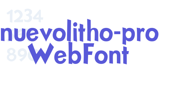 nuevolitho-pro WebFont font free