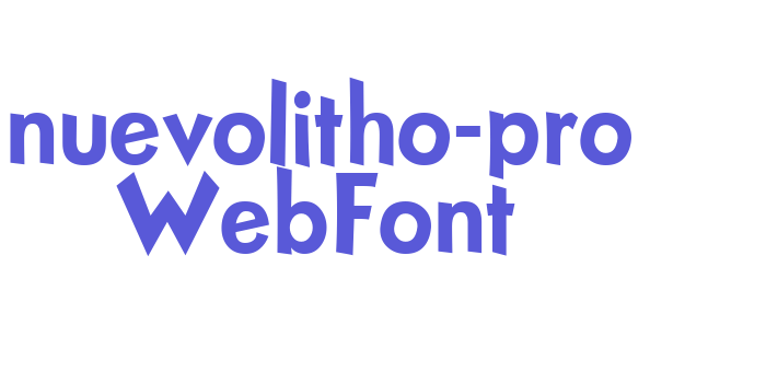 nuevolitho-pro WebFont Font Download