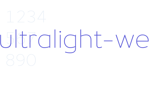 object-ultralight-webfont Font