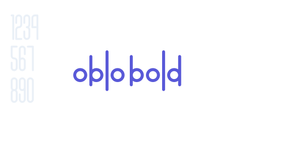 oblo bold font