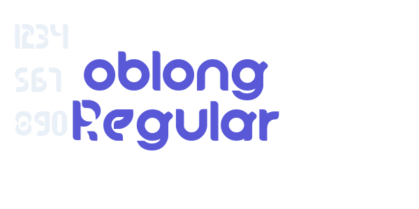 oblong Regular font