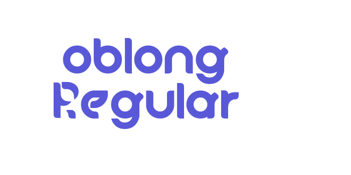 oblong Regular Font