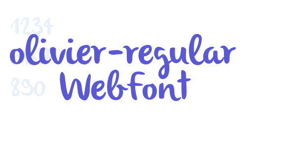 olivier-regular WebFont font free